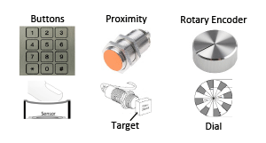 Buttons,Proximity,Rotary Encoder