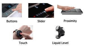 Buttons,Slider,Proximity,Touch,Liquid Level